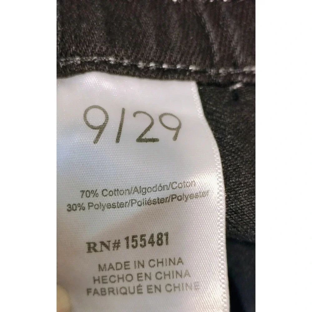 Womens Black Contrast Stitch High‎ Waist Denim Shorts 9/29 Skater Streetwear